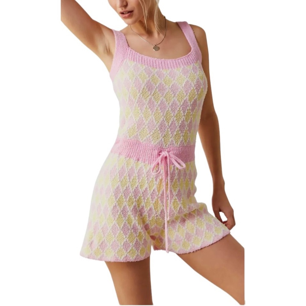 Free People Dream Diamonds Romper ~ NWT